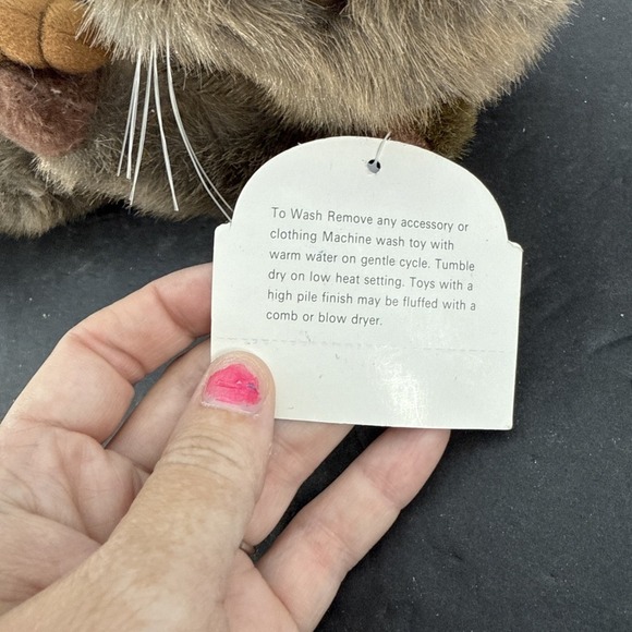 Exclusive Vaughn Grey Otter Plush Stuffed Animal 12" Tall - Picture 3 of 8